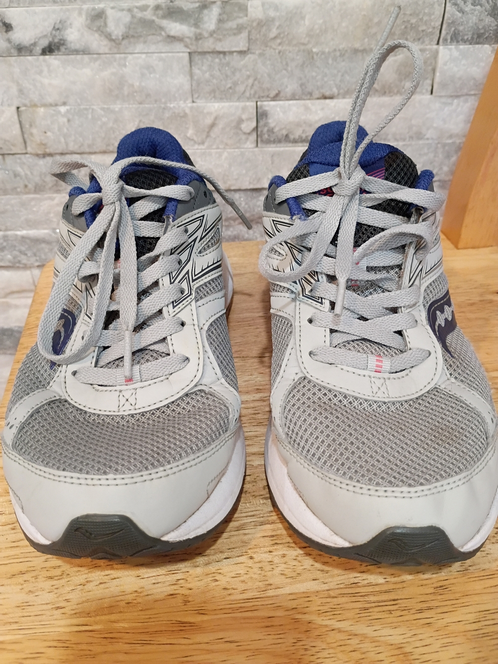 Saucony Cohesion 14 Women's Running Shoes Gray/Blue S10629-4 Size 7.5W